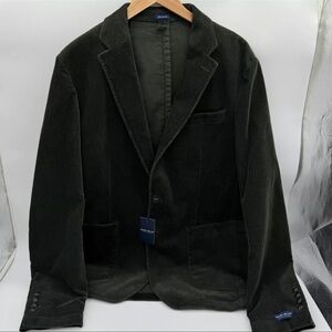 PETER MILLAR Crown Crafted Blazer Size 44 Mens Kent Corduroy Soft Jacket Green